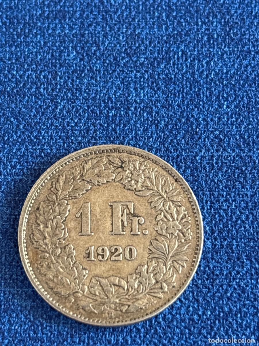 Monedas antiguas de Europa: MONEDA 1 FRANCO 1920 . Plata