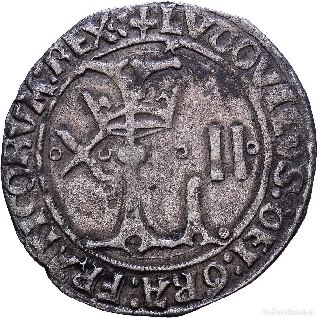 Monedas antiguas de Europa: [#1535219] Francia, Louis XII, Dizain Ludovicus, 1512-1514, Lyon, Vell&oacute;n, MBC