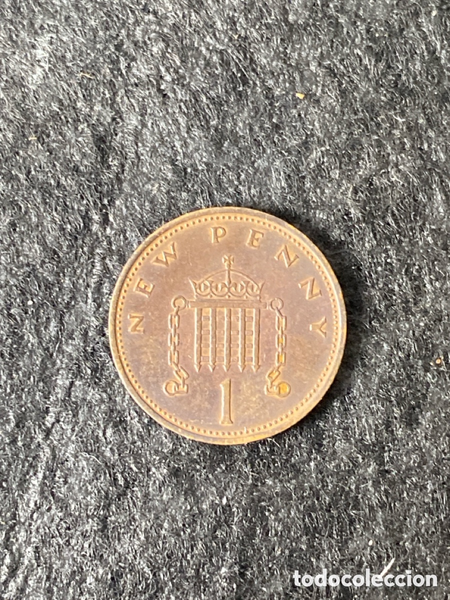 Monedas antiguas de Europa: Moneda One penny de 1971