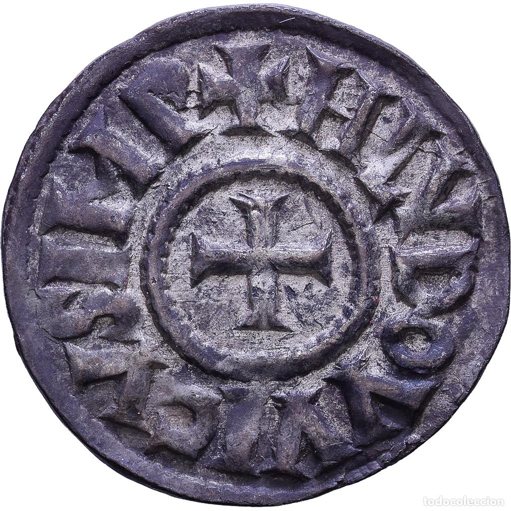 Monedas antiguas de Europa: [#1535227] Francia, Louis le Pieux, Denarius, 819-822, Melle, Plata, MBC+, Depeyrot:61
