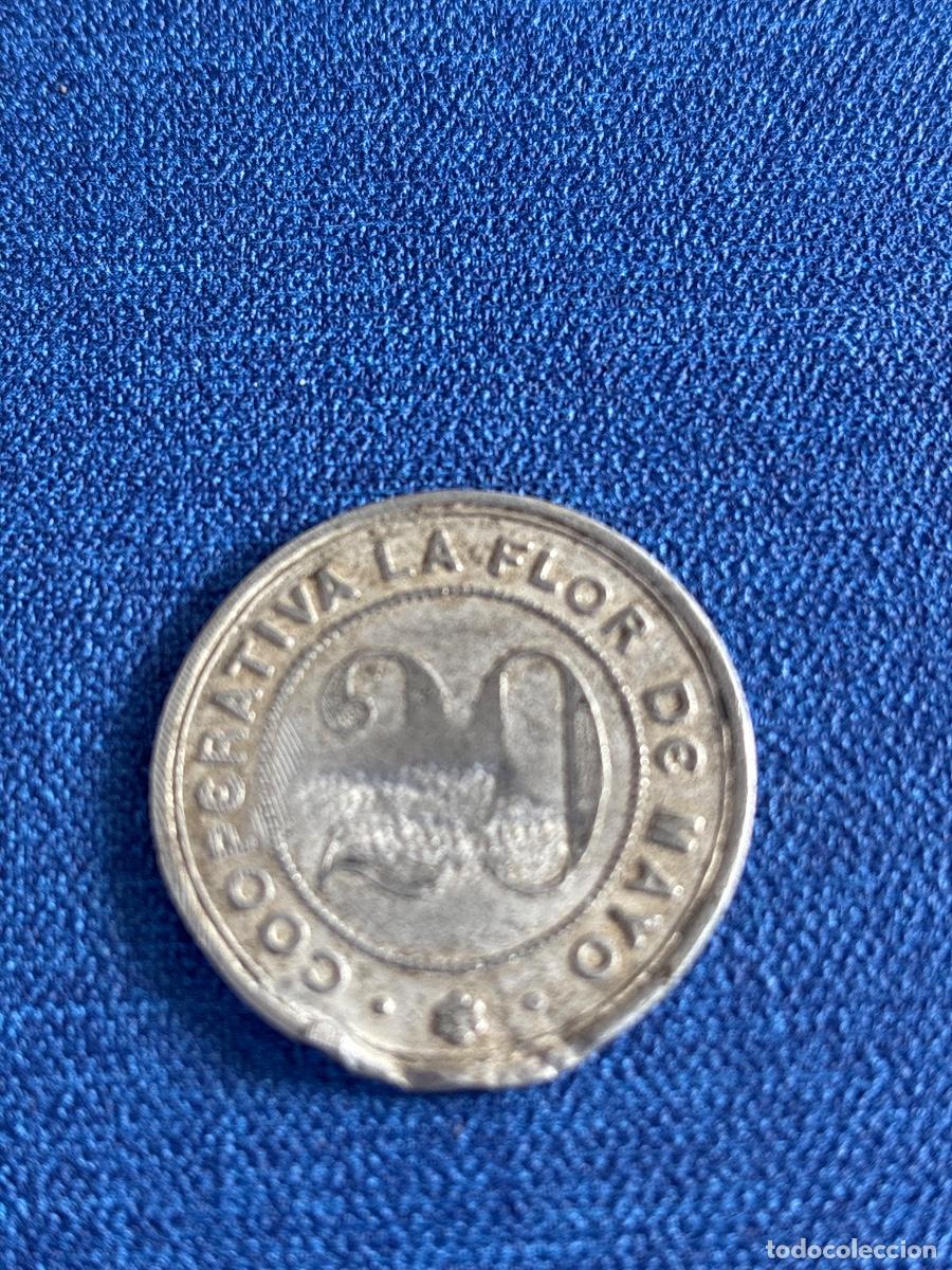 Monedas antiguas de Europa: MONEDA 20 COOPERATIVA LA FLOR de MAYO.