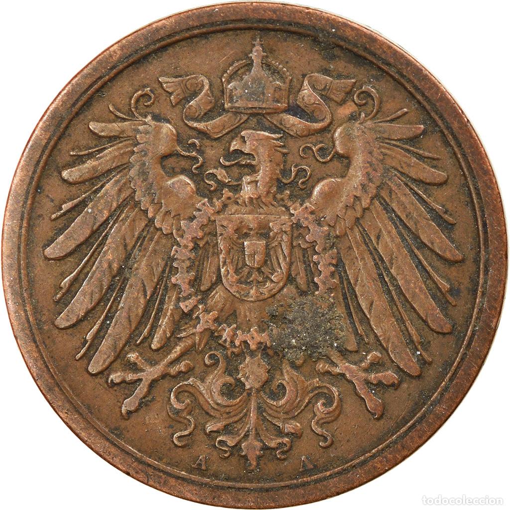 Monedas antiguas de Europa: [#811246] Moneda, ALEMANIA - IMPERIO, Wilhelm II, 2 Pfennig, 1905, Berlin, BC+, Cobre
