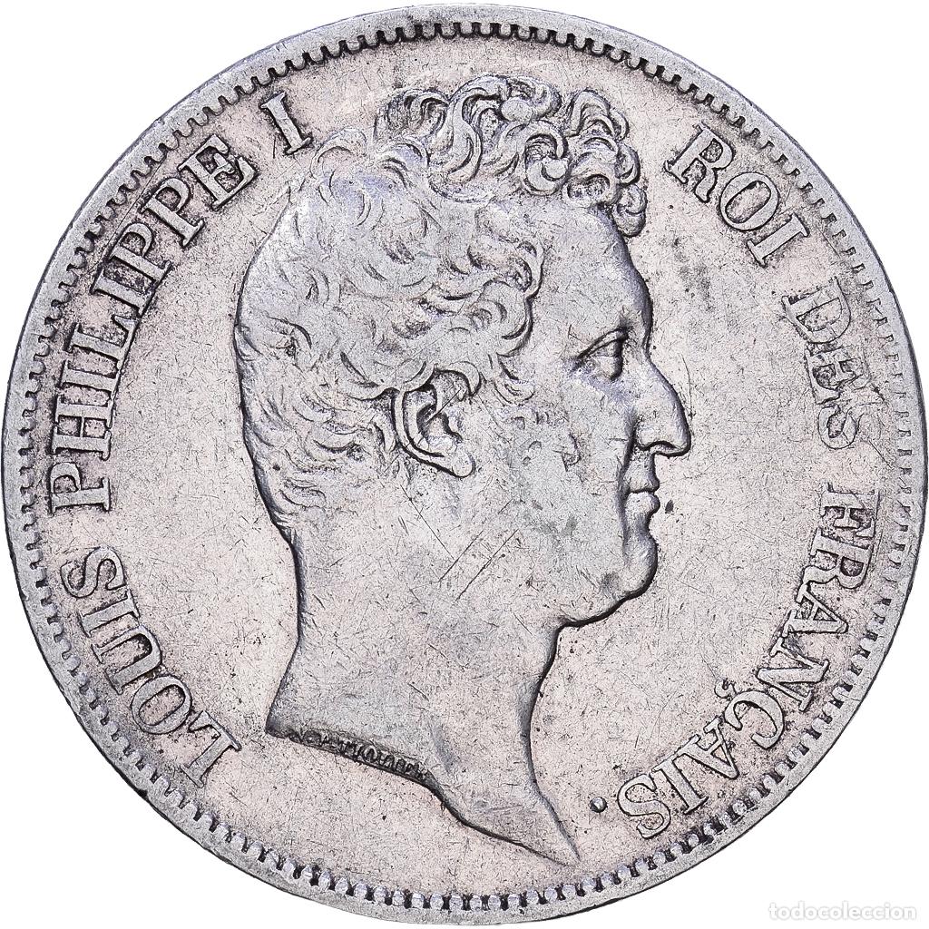 Monedas antiguas de Europa: [#1118098] Moneda, Francia, Louis-Philippe, 5 Francs, 1831, Nantes, BC+, Plata