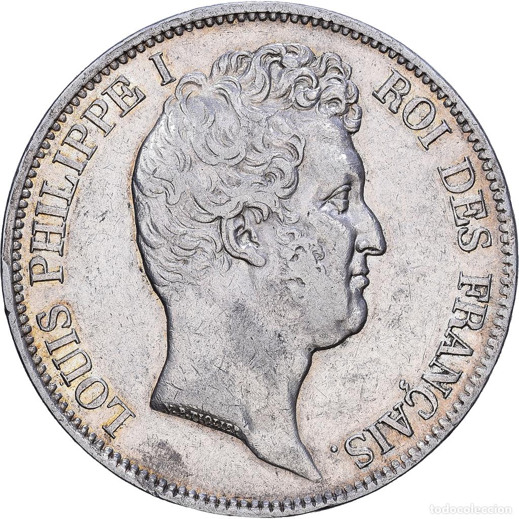 Monedas antiguas de Europa: [#1118145] Francia, Louis-Philippe I, 5 Francs, 1831, Rouen, Plata, MBC, Gadoury:676
