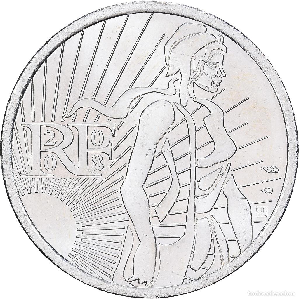 Monedas antiguas de Europa: [#1512736] Francia, 5 Euro, Semeuse, 2008, Monnaie de Paris, Plata, SC, KM:1534