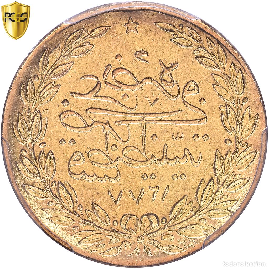 Monedas antiguas de Europa: [#982563] Ottoman Empire, Abdul Aziz, 100 Kurush, 1277, Constantinople, Brockage, Oro