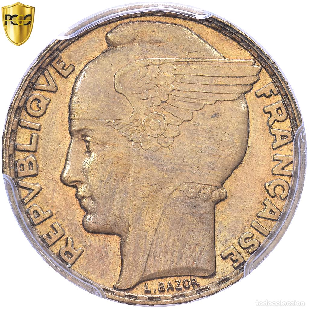 Monedas antiguas de Europa: [#982570] Francia, 100 Francs, Bazor, 1932, MDP, Cobre - aluminio, PCGS, SP64