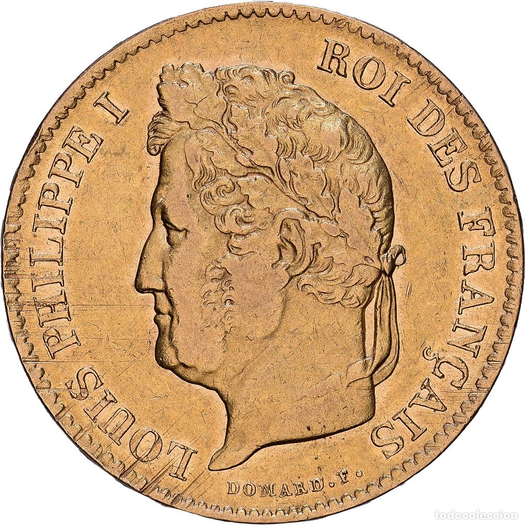 Monedas antiguas de Europa: [#1118116] Francia, LOUIS PHILIPPE I, 40 Francs, 1834, Paris, Oro, MBC, Gadoury:1106