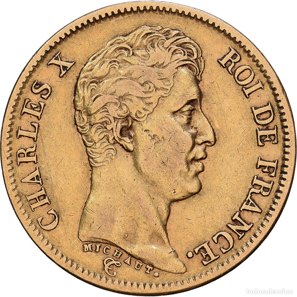 Monedas antiguas de Europa: [#1118136] Moneda, Francia, Charles X, 40 Francs, 1824, Paris, MBC, Oro, KM:721.1