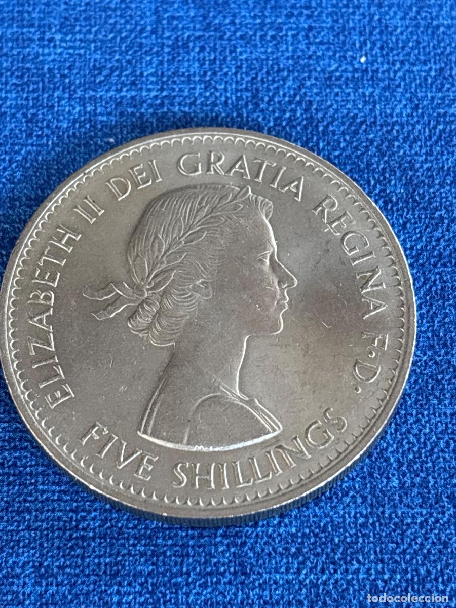 Monedas antiguas de Europa: MONEDA FIVE SHILLINGS 1960 - Foto 2