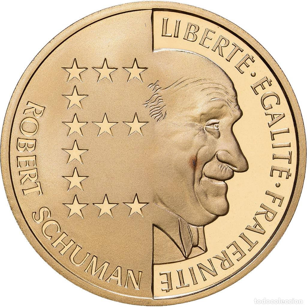 Monedas antiguas de Europa: [#1535121] Francia, 10 Francs, Schuman, 1986, MDP, Prueba, Oro, FDC, KM:958c
