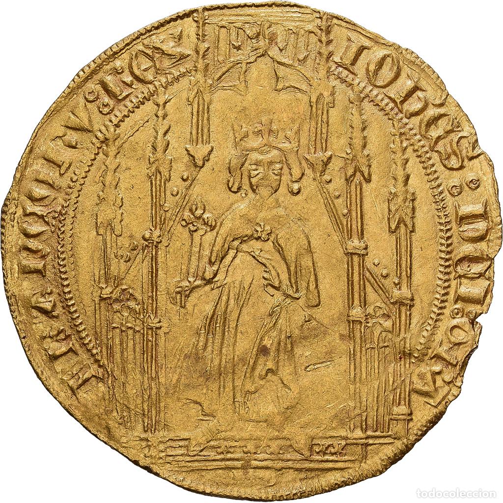 Monedas antiguas de Europa: [#1535233] Francia, Jean II le Bon, Royal d'or, 1358, Oro, MBC, Duplessy:293