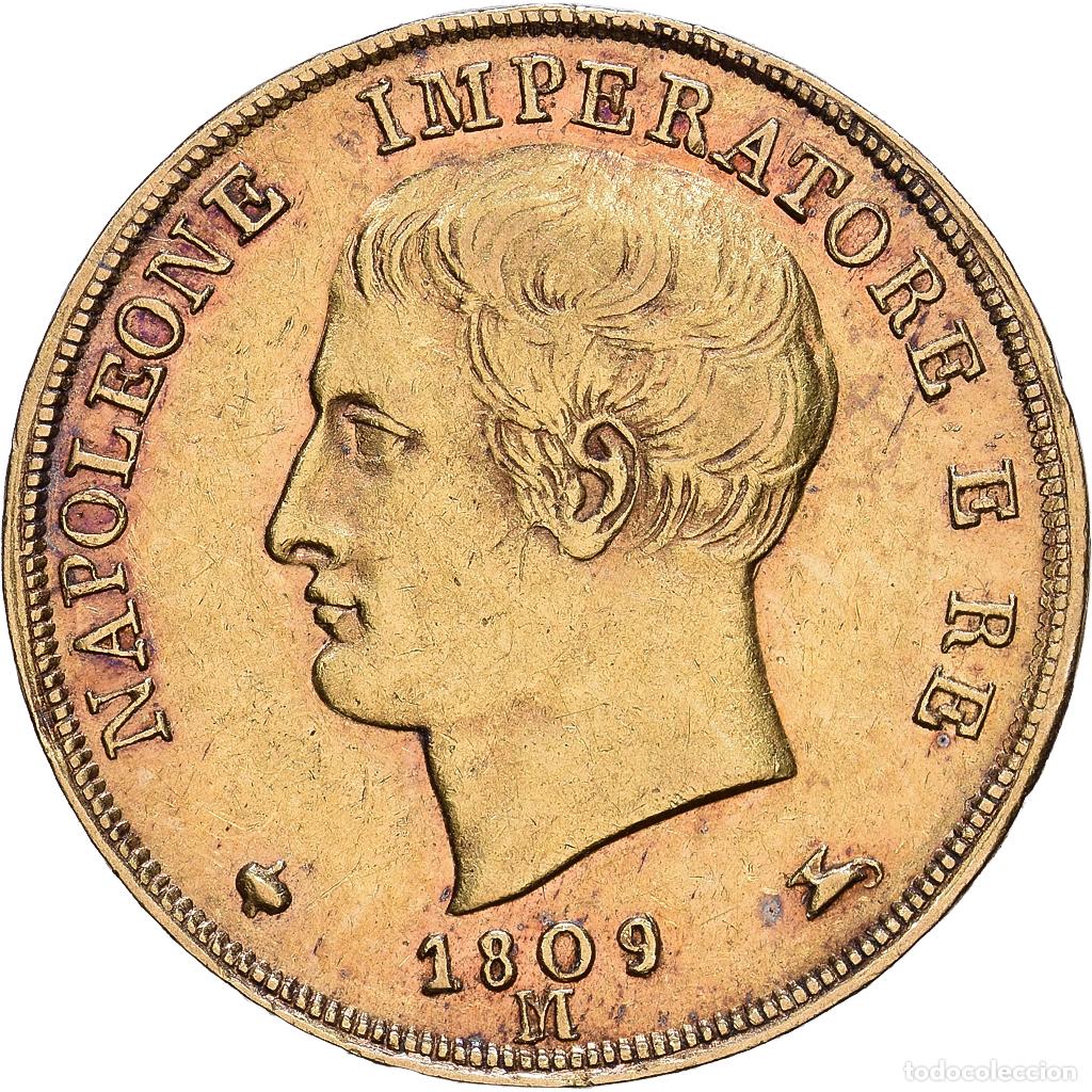 Monedas antiguas de Europa: [#1552546] Estados italianos, KINGDOM OF NAPOLEON, Napoleon I, 20 Lire, 1809, Milan, Oro