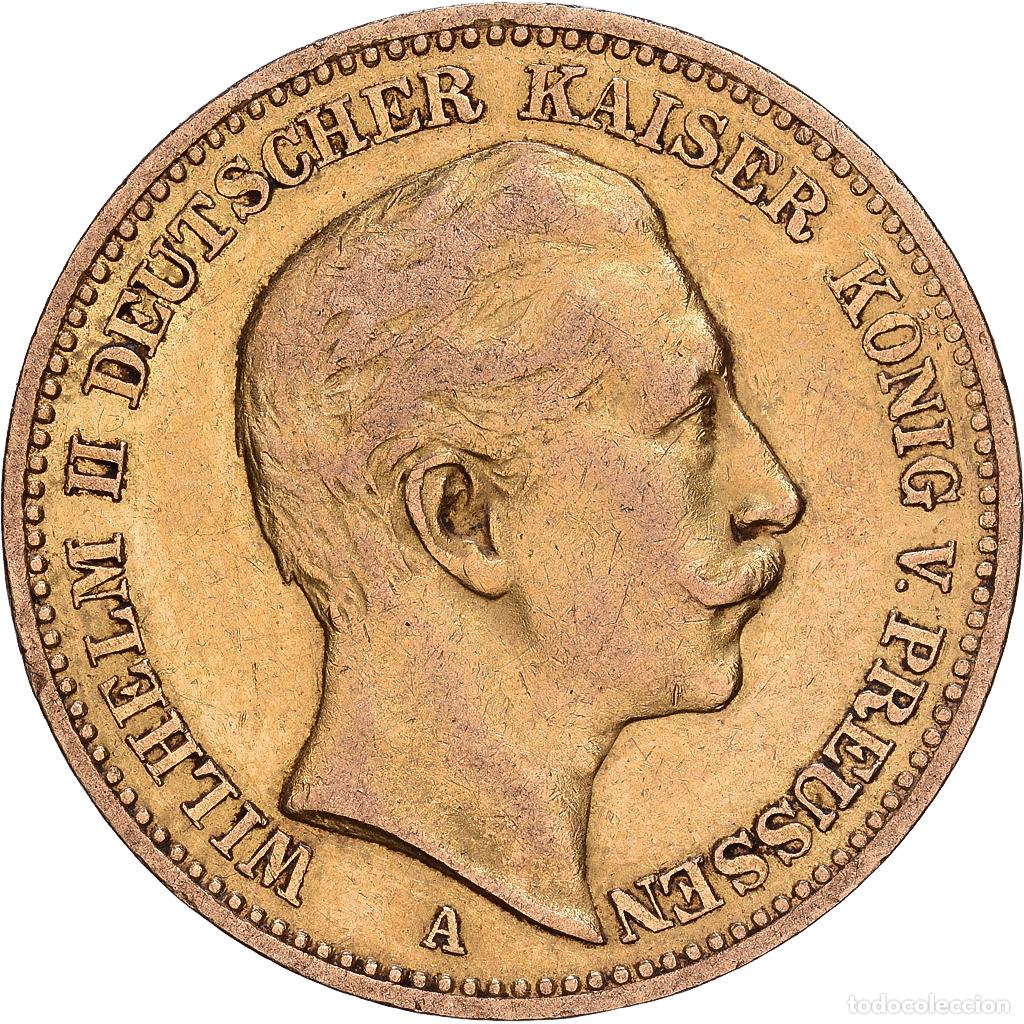 Monedas antiguas de Europa: [#1203536] ALEMANIA - IMPERIO, PRUSSIA, Wilhelm II, 20 Mark, 1891, Berlin, Oro, MBC, KM:521