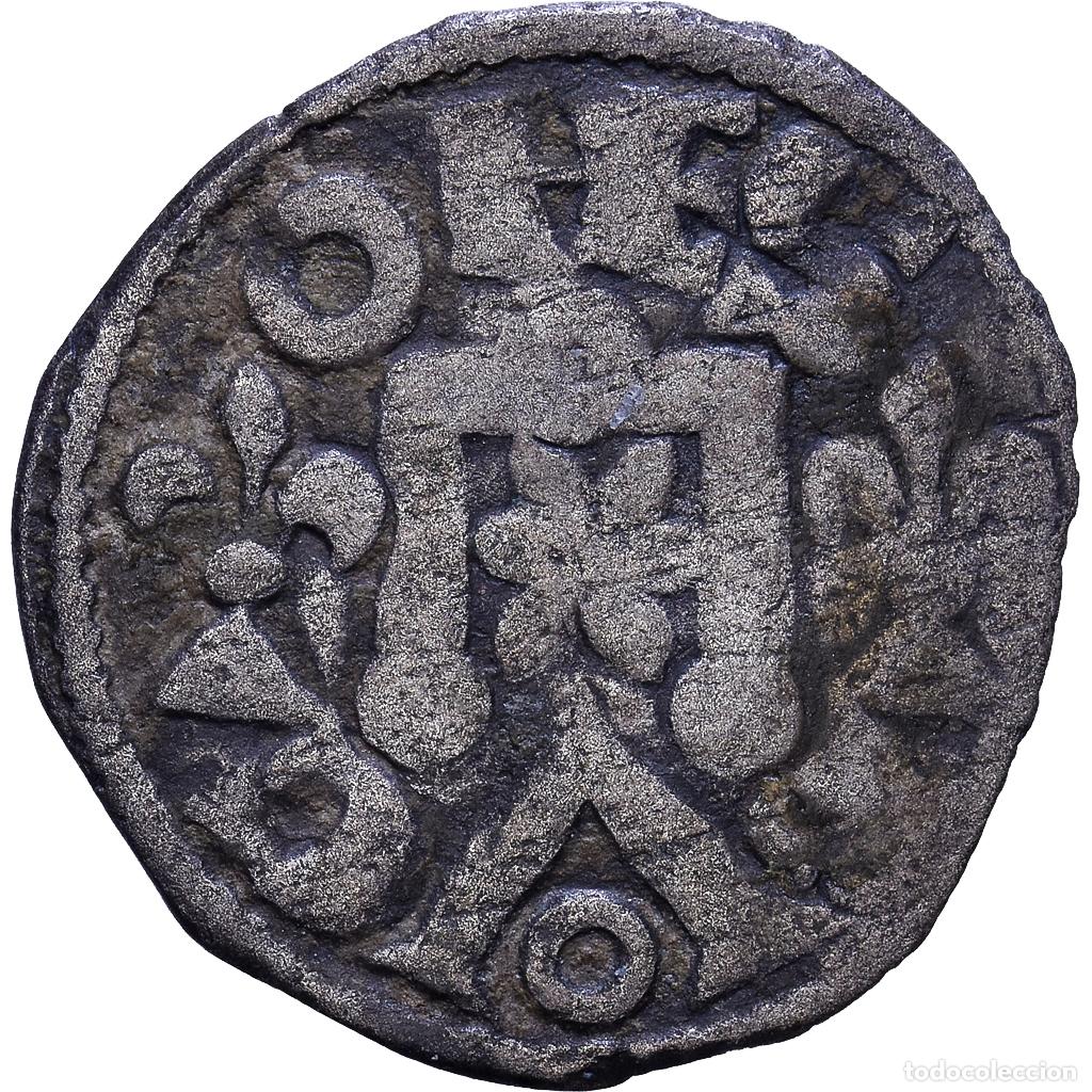 Monedas antiguas de Europa: [#1535229] County of Vend&ocirc;me, Bouchard VI, Obol, 1315-1320, Vend&ocirc;me, Vell&oacute;n, BC+