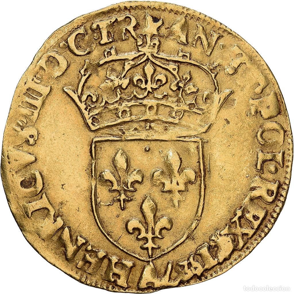 Monedas antiguas de Europa: [#1535236] Francia, Henri III, &Eacute;cu d'or au soleil, 1587, Paris, Oro, MBC, Gadoury:504
