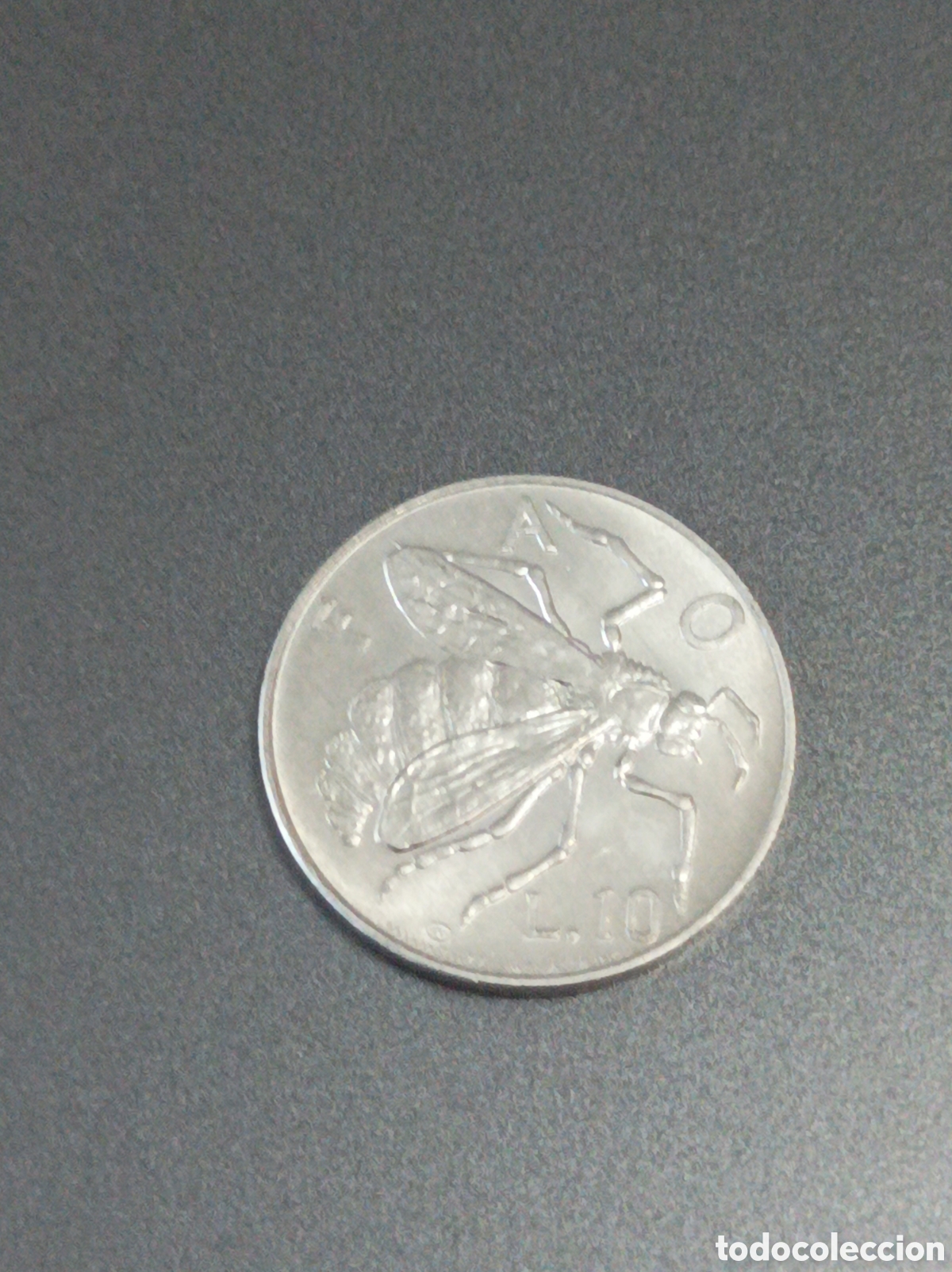 Monedas antiguas de Europa: 10 liras de san marino de 1974