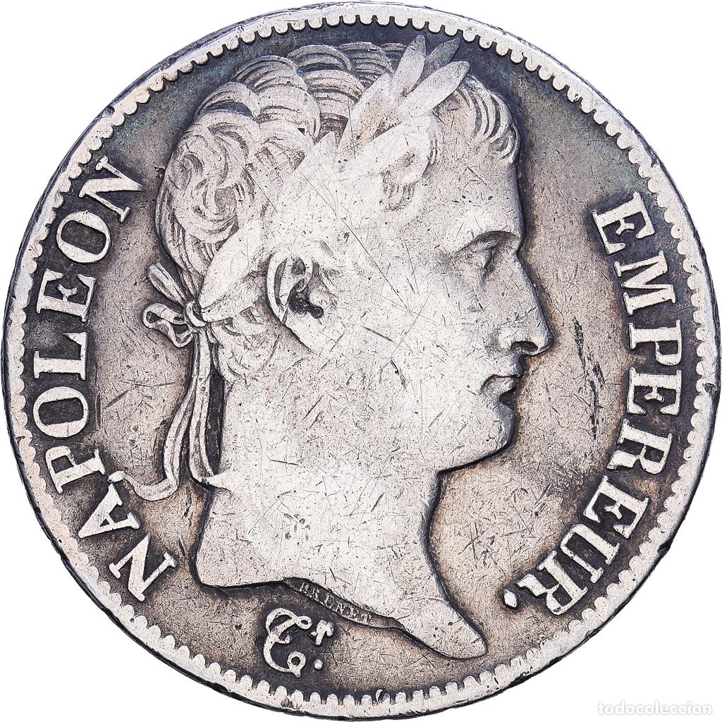 Monedas antiguas de Europa: [#1552566] Francia, Napoleon I, 5 Francs, 1812, Paris, Plata, BC+, Gadoury:584, KM:694.1