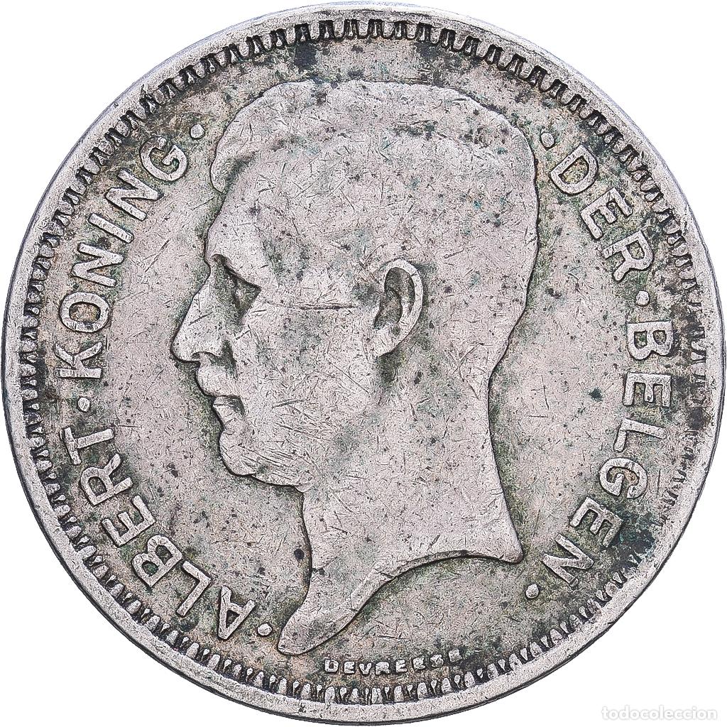 Monedas antiguas de Europa: [#1552491] B&eacute;lgica, Albert I, 20 Francs, 20 Frank, 1934, Brussels, Plata, BC+, KM:104.1