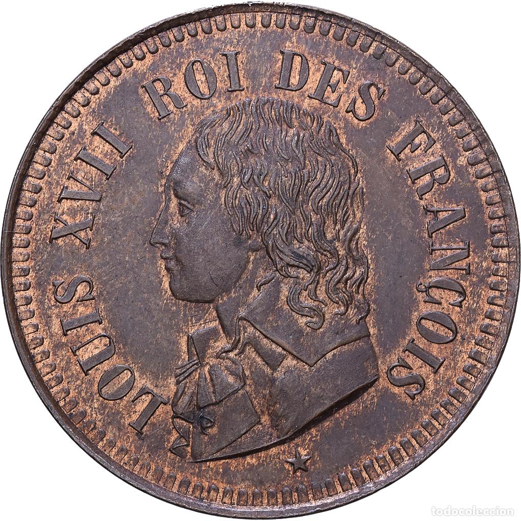 Monedas antiguas de Europa: [#1535033] Francia, Louis XVII, 1 D&eacute;cime, Essai au module, 1793-1795, Paris, Bronce, SC