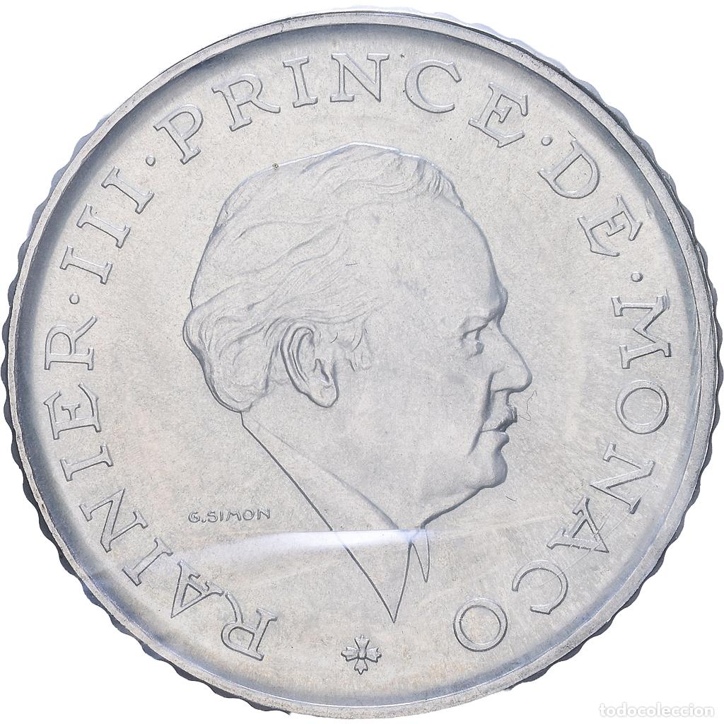 Monete antiche di Europa: [#1118272] Moneda, M&oacute;naco, Rainier III, 2 Francs, 1982, Paris, ESSAI, SC, Plata, KM:E71.2