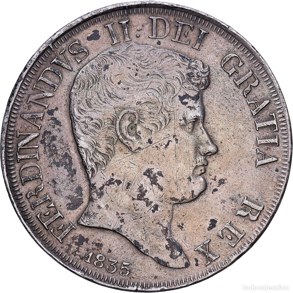 Monedas antiguas de Europa: [#1118235] Moneda, Estados italianos, NAPLES, Ferdinando II, 120 Grana, 1835, MBC, Plata