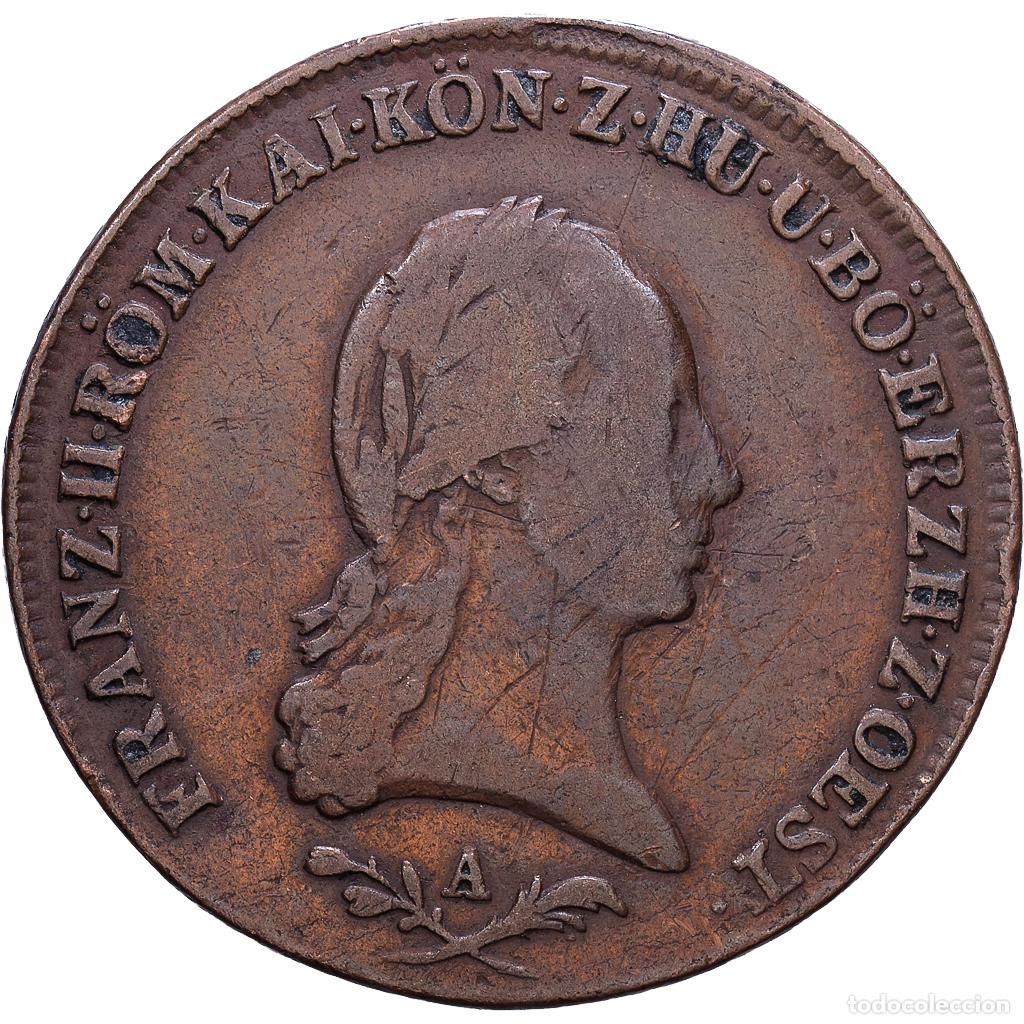 Monedas antiguas de Europa: [#1535173] Austria, Franz II, 6 Kreuzer, 1800, Vienna, Cobre, BC+, KM:2128