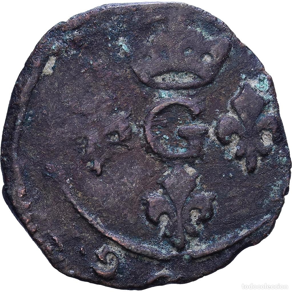 Monedas antiguas de Europa: [#1535194] Principado de Dombes, Gaston d'Orl&eacute;ans, Liard, Tr&eacute;voux, Vell&oacute;n, BC+, KM:26