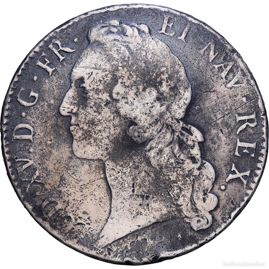 Monedas antiguas de Europa: [#1118168] Francia, Louis XV, &Eacute;cu au bandeau, 1741, Bayonne, BC+, Plata, KM:512.12