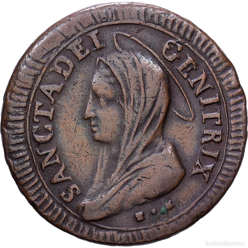 Monedas antiguas de Europa: [#1535131] Papal States, Pius VI, 5 Baiocchi, 1797, Rome, Cobre, MBC, KM:1245