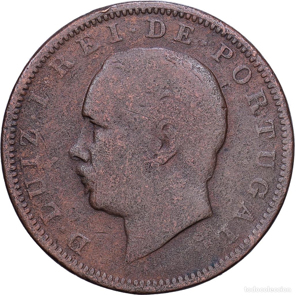 Monedas antiguas de Europa: [#1552595] Portugal, Luiz I, 20 Reis, 1884, Bronce, BC+, KM:527