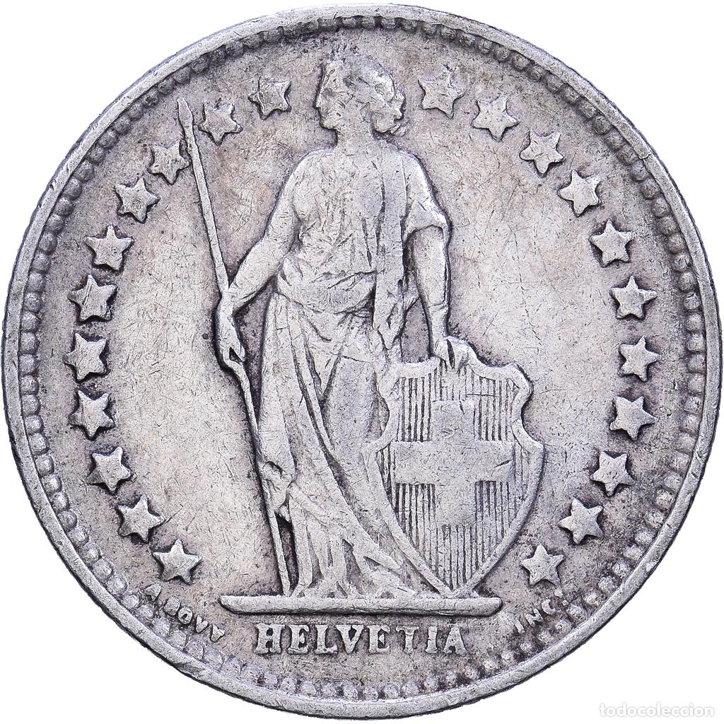 Monedas antiguas de Europa: [#1552651] Suiza, 1/2 Franc, 1921, Bern, Plata, BC+, KM:23