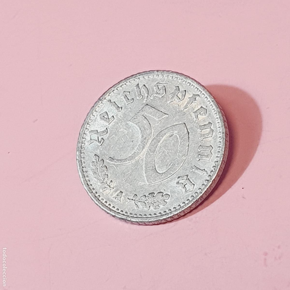 Monedas antiguas de Europa: MONEDA-ALEMANIA-50 REICHSPFENNIG-TERCER REICH-1935-ALUMINIO-22 MM.D-VER FOTOGRAF&Iacute;AS-COLECCIONISTAS.