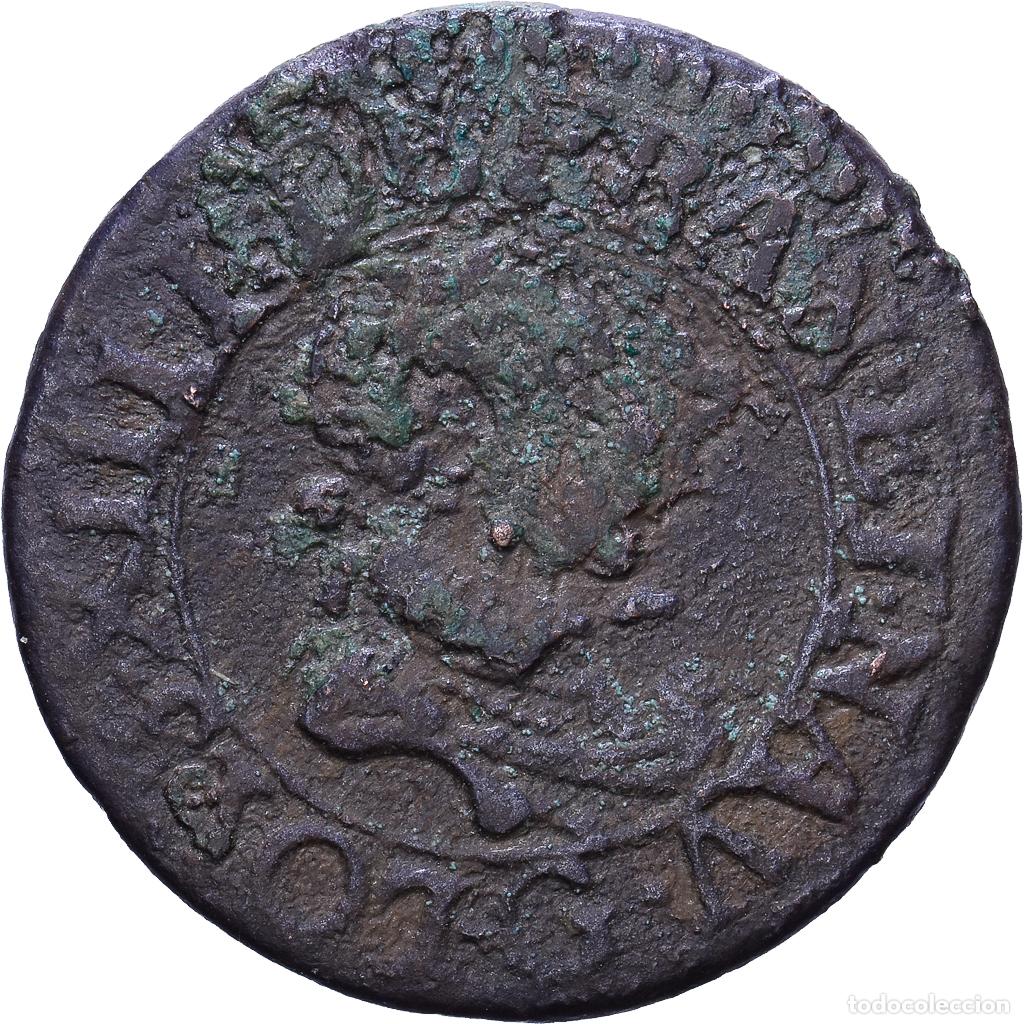 Monedas antiguas de Europa: [#1552656] Francia, Louis XIII, Double tournois, buste enfantin, 1619
