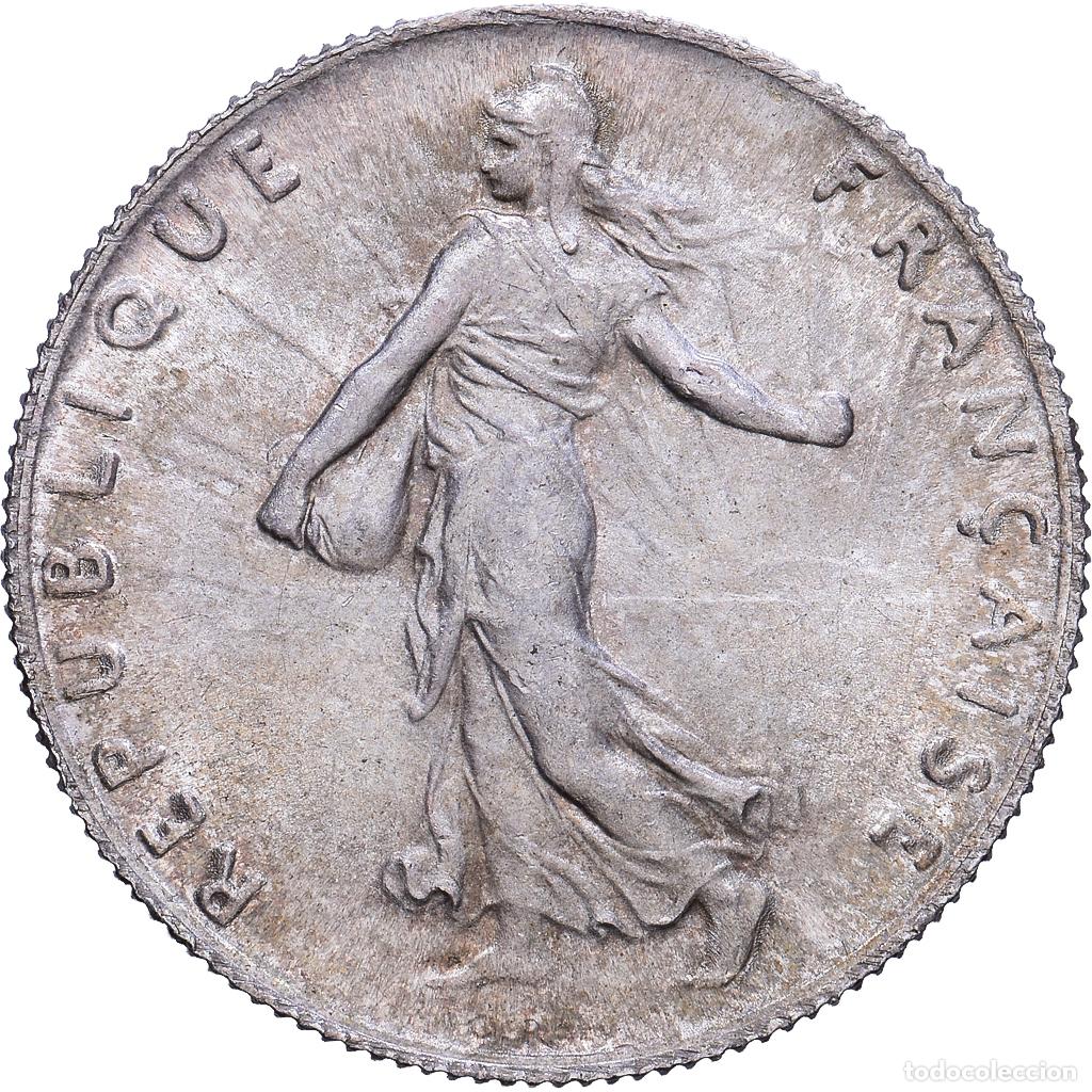 Monedas antiguas de Europa: [#1118198] Moneda, Francia, Semeuse, 50 Centimes, 1908, Paris, MBC, Plata, KM:854