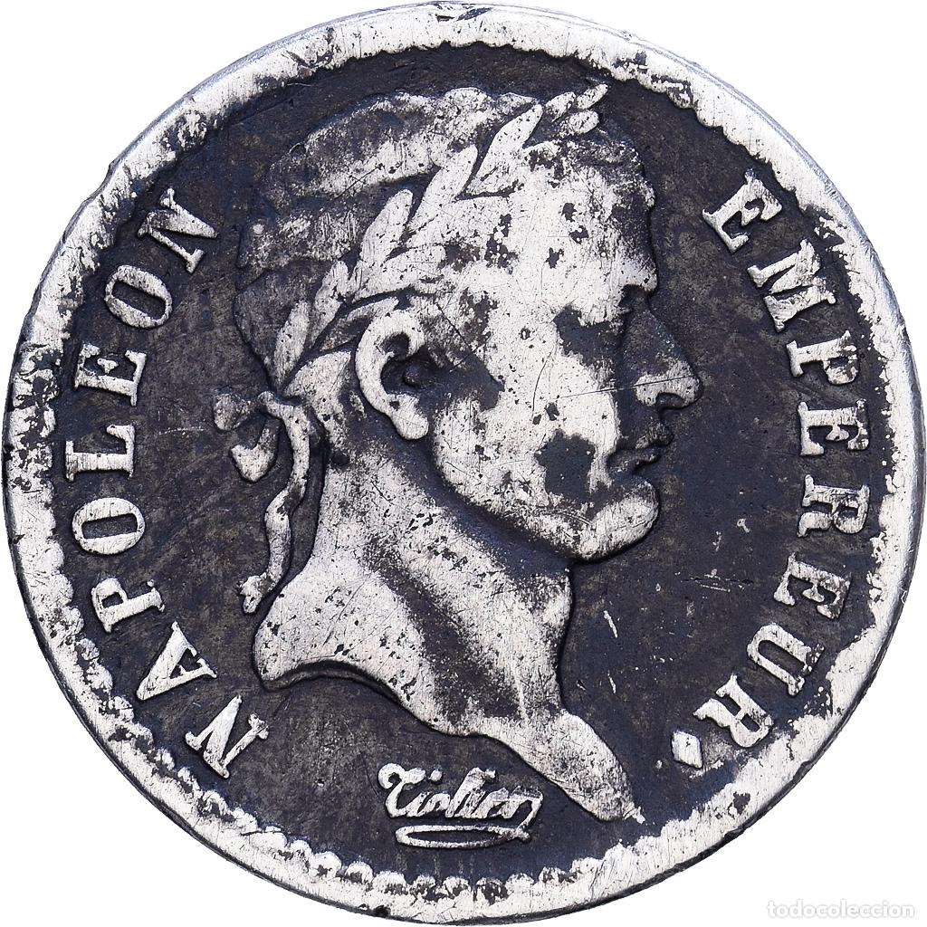 Monedas antiguas de Europa: [#1118175] FRANCE, Napol&eacute;on I, 1/2 Franc, 1810, Paris, KM #691.1, VF(30-35), Silver, Gadour