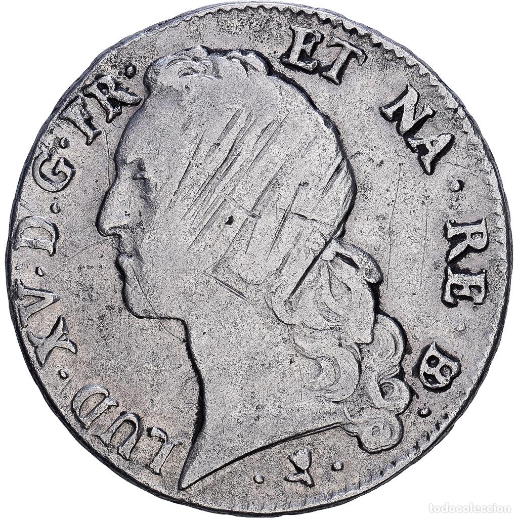 Monedas antiguas de Europa: [#1548003] Francia, Louis XV, &Eacute;cu au bandeau, 1769, Pau, Plata, BC+, Gadoury:322