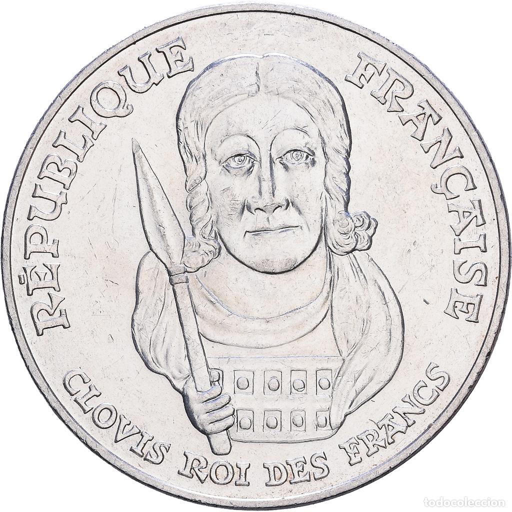 Monedas antiguas de Europa: [#1118290] Francia, Clovis, 100 Francs, 1996, MBC+, Plata, KM:1180, Gadoury:953
