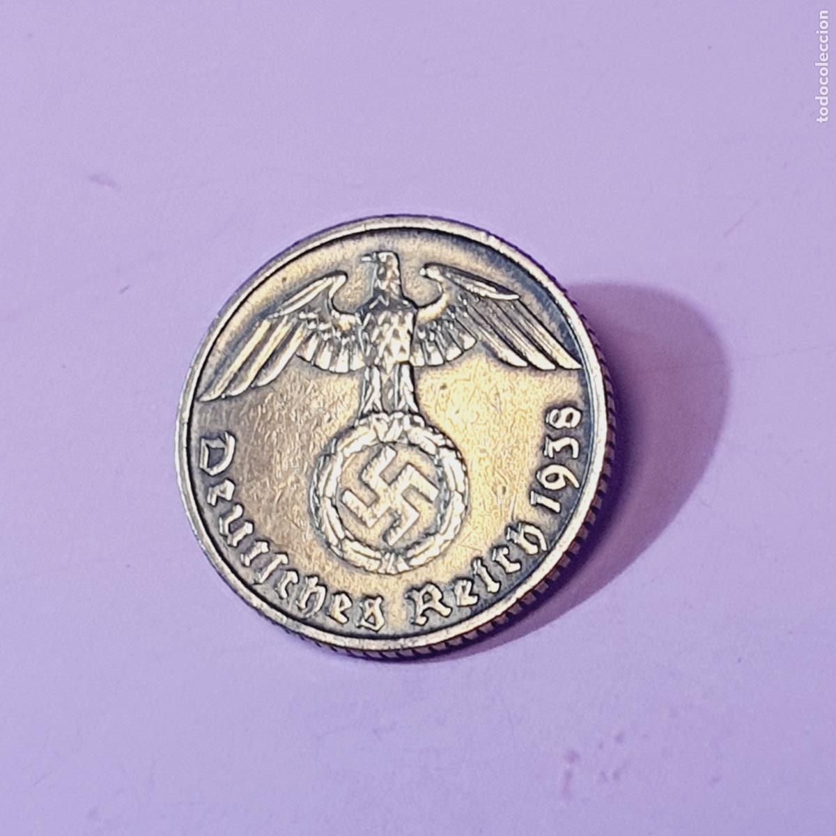 Monedas antiguas de Europa: MONEDA-ALEMANIA-5 REICHSPFENNIG-1938-TERCER REICH-BUEN ESTADO-VER FOTOGRAF&Iacute;AS.