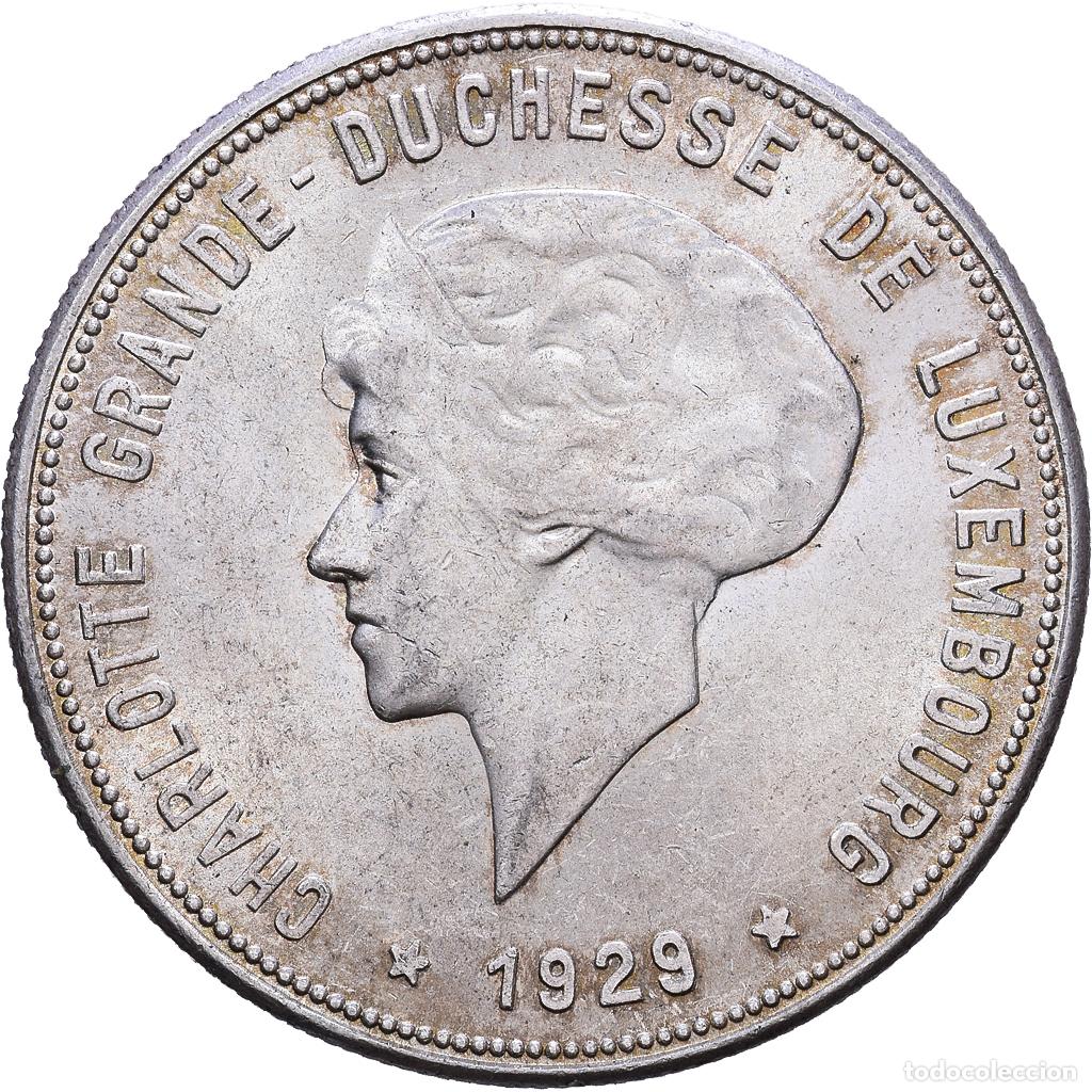 Monedas antiguas de Europa: [#1118305] Luxemburgo, Charlotte, 10 Francs, 1929, Plata, MBC, KM:39