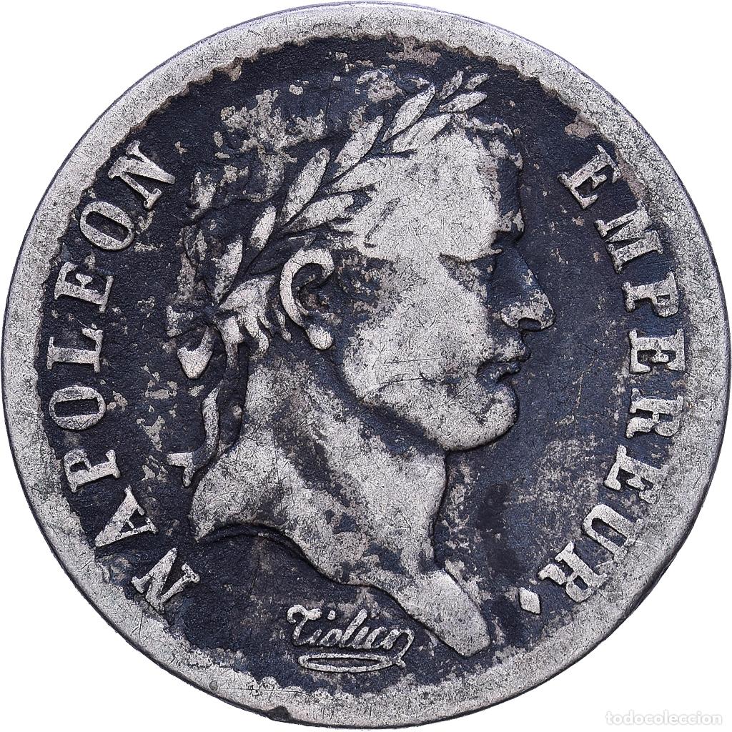 Monedas antiguas de Europa: [#1118174] FRANCE, Napol&eacute;on I, 1/2 Franc, 1808, Strasbourg, KM #680.3, VF(30-35), Silver, G