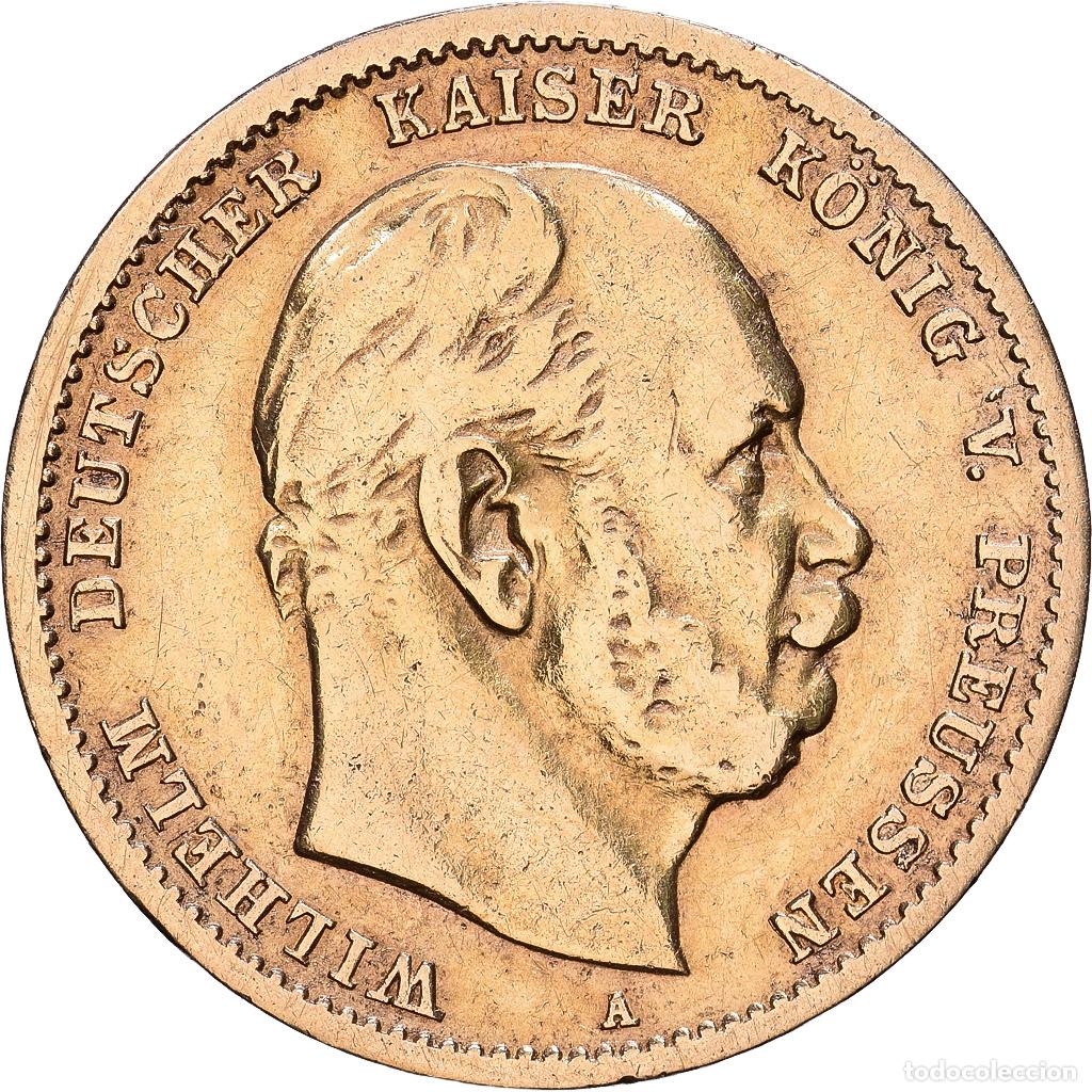 Monedas antiguas de Europa: [#1552562] Estados alemanes, PRUSSIA, Wilhelm I, 10 Mark, 1875, Berlin, Oro, BC+, KM:504