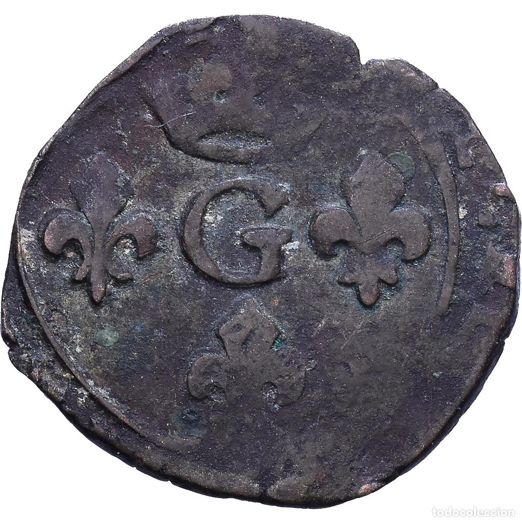 Monedas antiguas de Europa: [#1535195] Principado de Dombes, Gaston d'Orl&eacute;ans, Liard, Tr&eacute;voux, Vell&oacute;n, BC+, KM:26