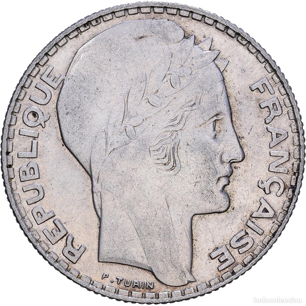 Monedas antiguas de Europa: [#1118156] Moneda, Francia, Turin, 10 Francs, 1939, Paris, MBC+, Plata, KM:878, Gadoury:801