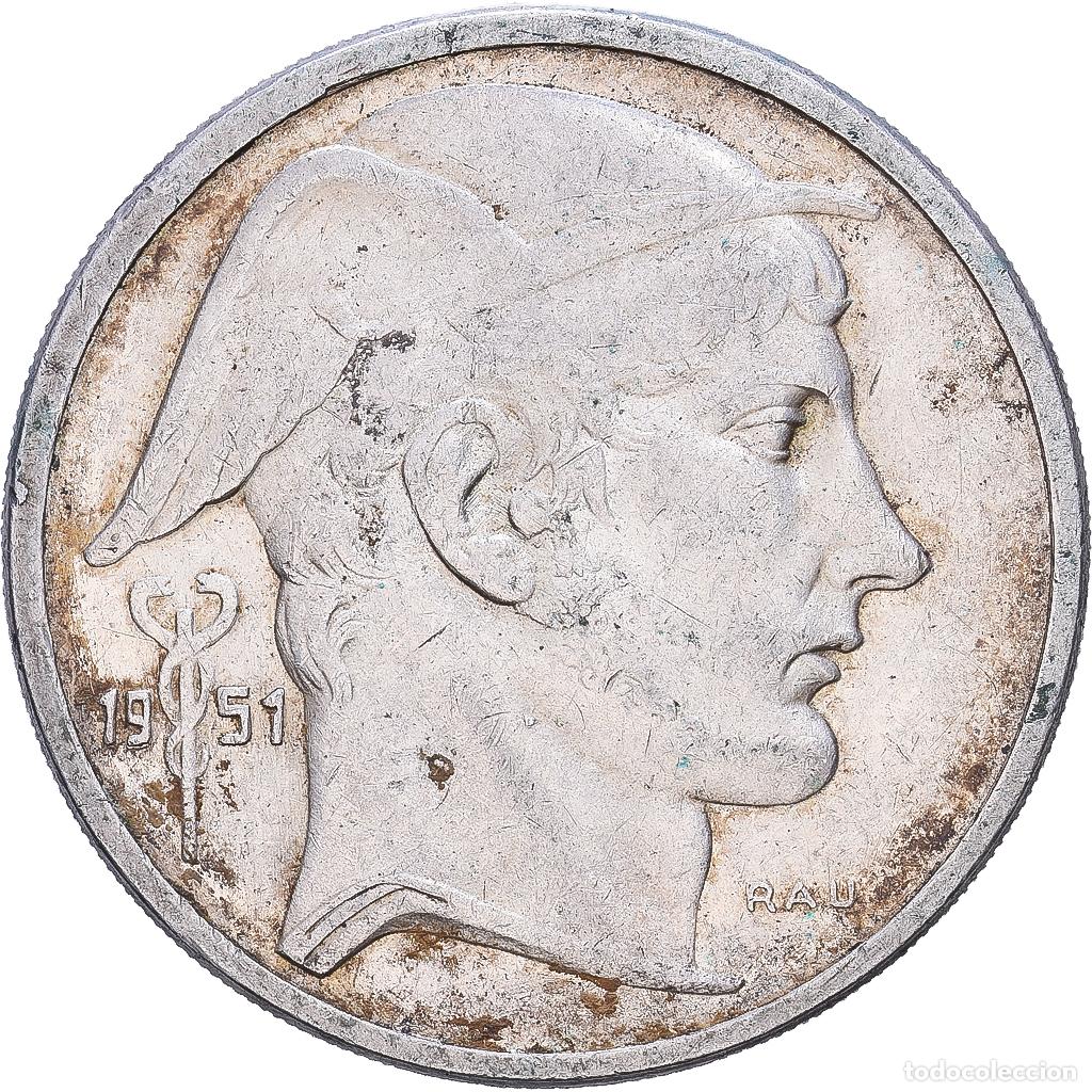 Monedas antiguas de Europa: [#1552501] B&eacute;lgica, R&eacute;gence Prince Charles, 50 Francs, 50 Frank, 1951, Brussels, Plata