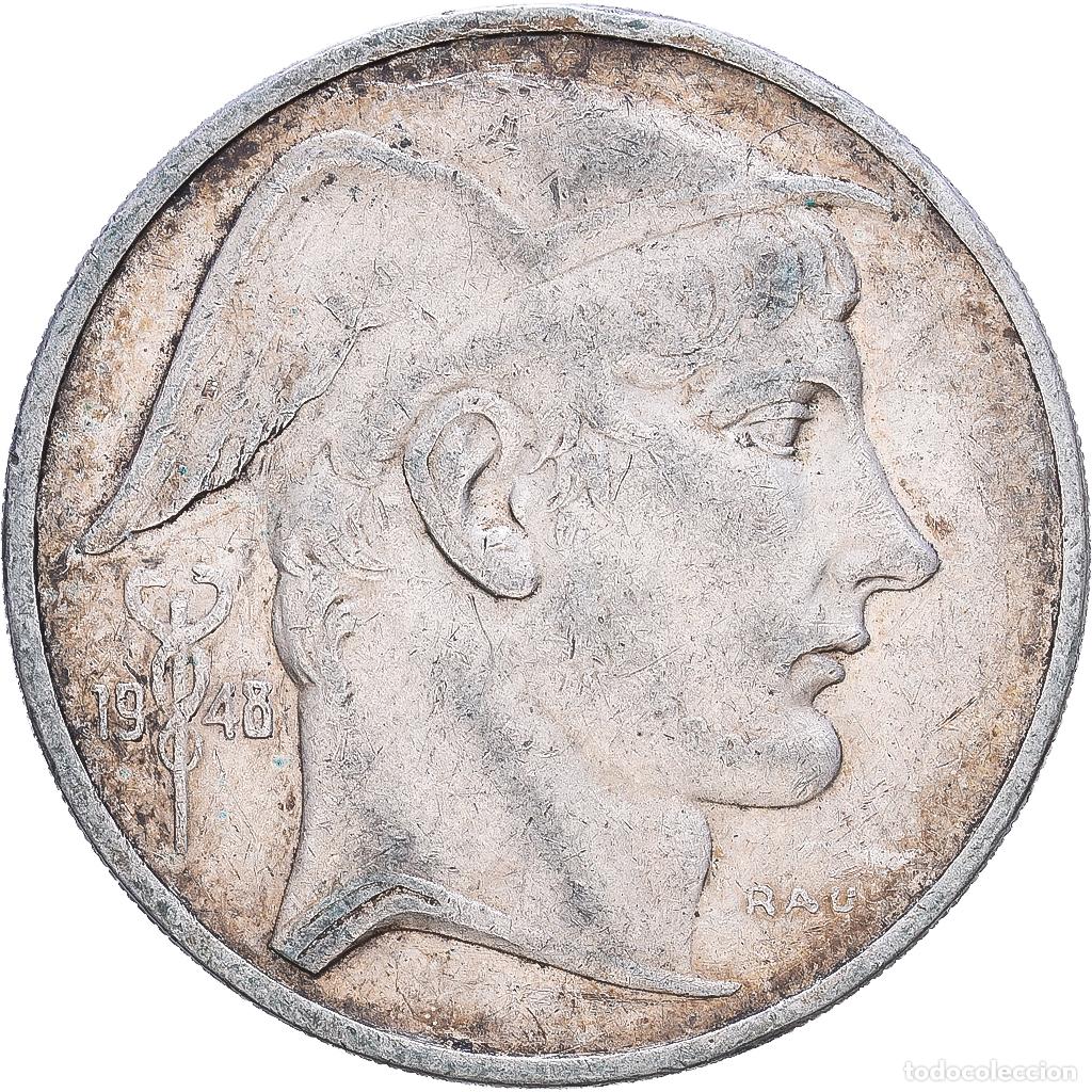 Monedas antiguas de Europa: [#1552502] B&eacute;lgica, R&eacute;gence Prince Charles, 50 Francs, 50 Frank, 1948, Brussels, Plata
