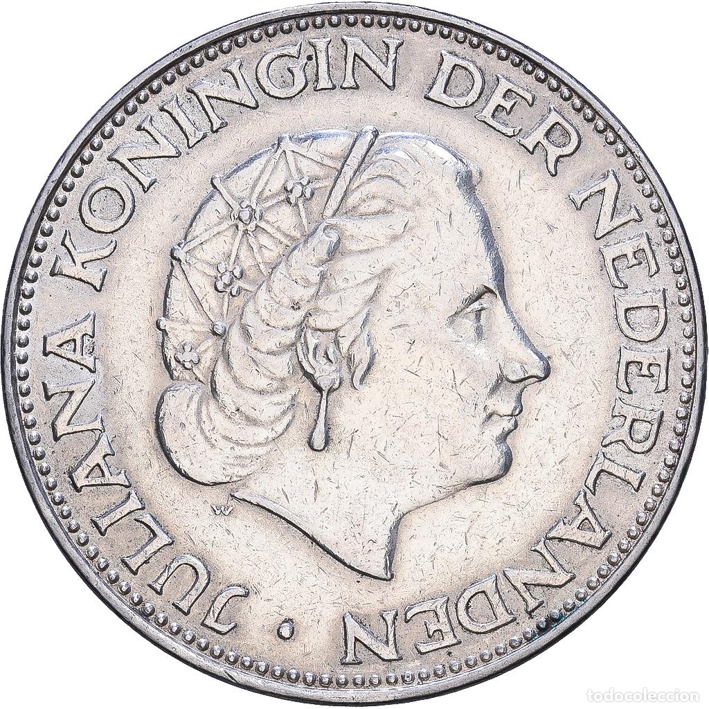 Monedas antiguas de Europa: [#1552512] Pa&iacute;ses Bajos, Juliana, 2-1/2 Gulden, 1963, Plata, MBC+, KM:185