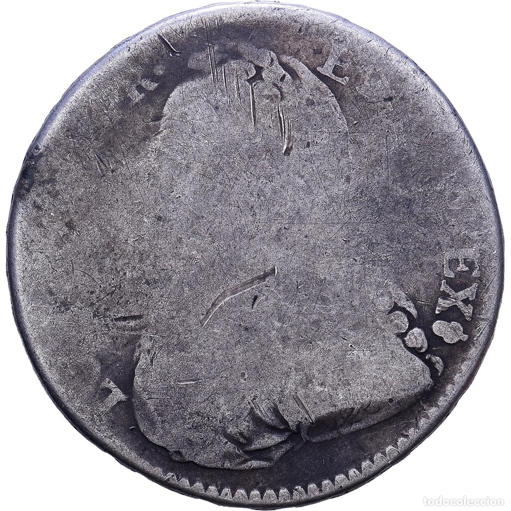 Monedas antiguas de Europa: [#1552638] Francia, Louis XV, 44 Sols, 1/2 &Eacute;cu aux branches d'olivier, 1726