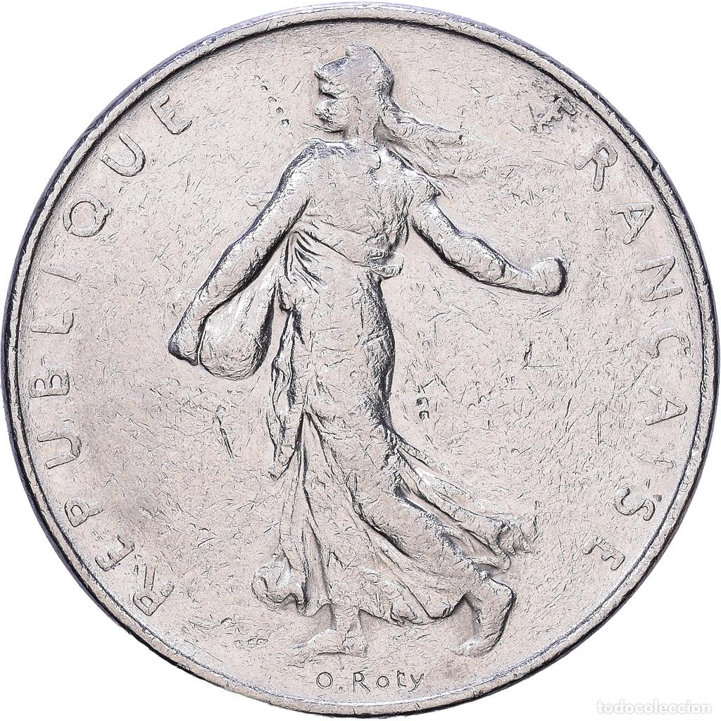 Monedas antiguas de Europa: [#1535128] Francia, 1 Franc, Semeuse, 1991, Paris, tranche lisse, N&iacute;quel, BC+, Gadoury:474
