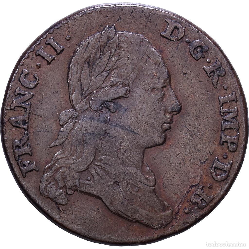 Monedas antiguas de Europa: [#1535138] PA&Iacute;SES BAJOS AUSTRIACOS, Franz II, 2 Liards, 1793, Brussels, Cobre, BC+, KM:57